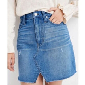 Madewell Rigid Denim A-Line Mini Skirt